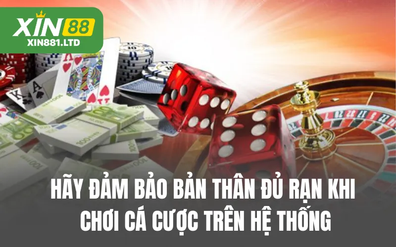 Hãy đảm bảo bản thân đủ rạn khi chơi cá cược trên hệ thống